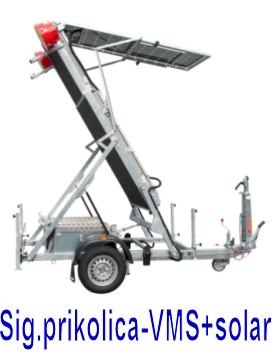 Signalna prikolica VMS+solar